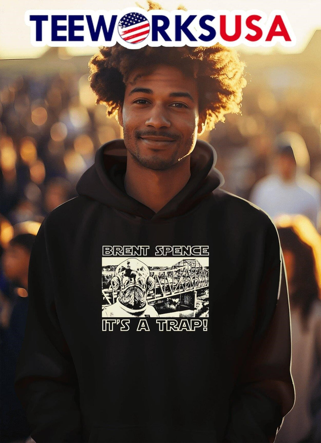 Brent Spence Bridge it's a trap - Adult & Kids T-Shirts, Sweatshirts & Hoodies apparel design preview 2