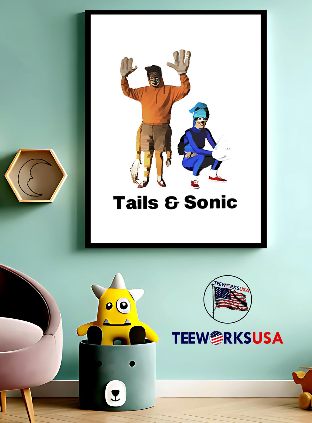 Brittany and michael tails - Adult & Kids T-Shirts, Sweatshirts & Hoodies apparel design preview 3