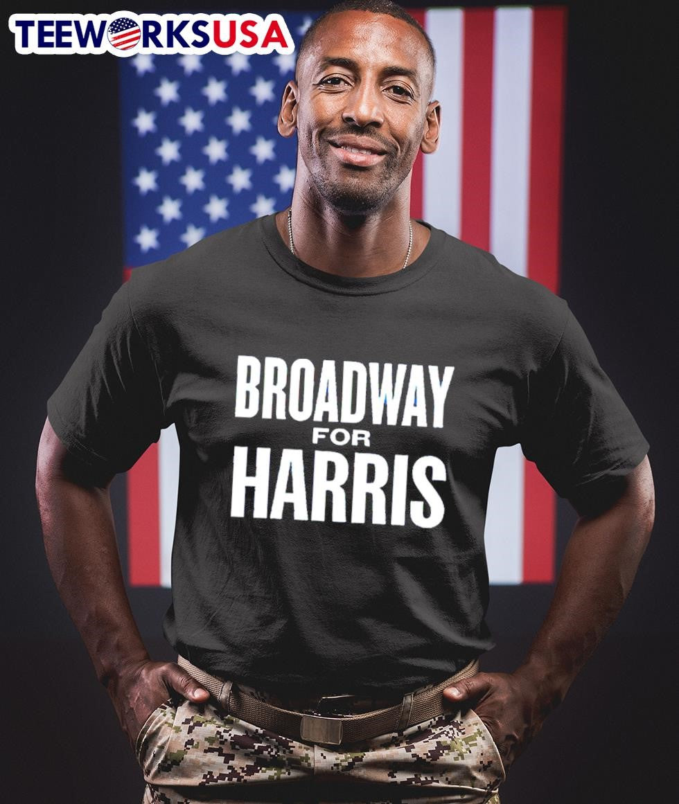 Broadway for Kamala Harris - Adult & Kids T-Shirts, Sweatshirts & Hoodies apparel design preview 1