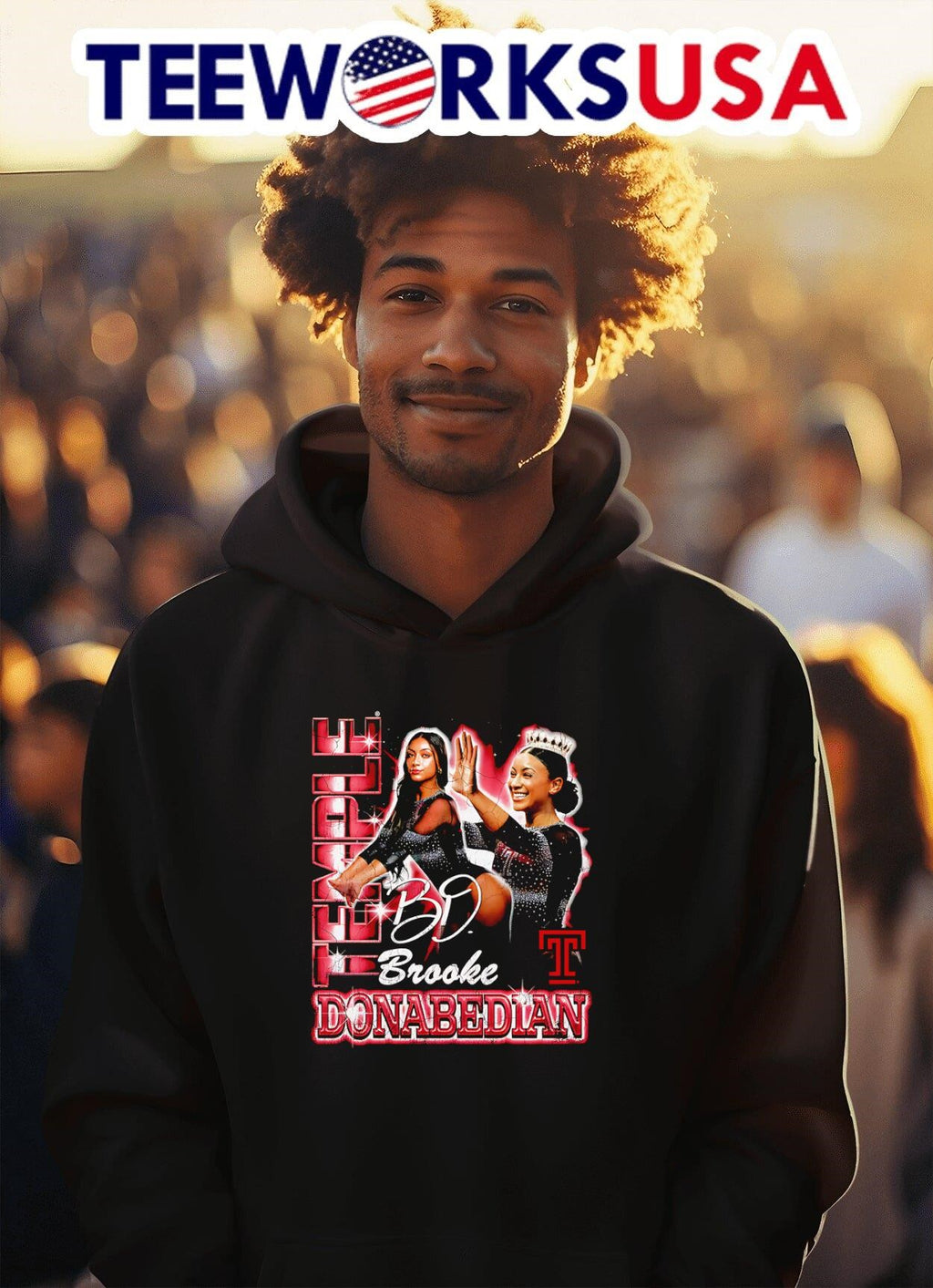 Brooke Donabedian Temple 90s retro - Adult & Kids T-Shirts, Sweatshirts & Hoodies apparel design preview 2