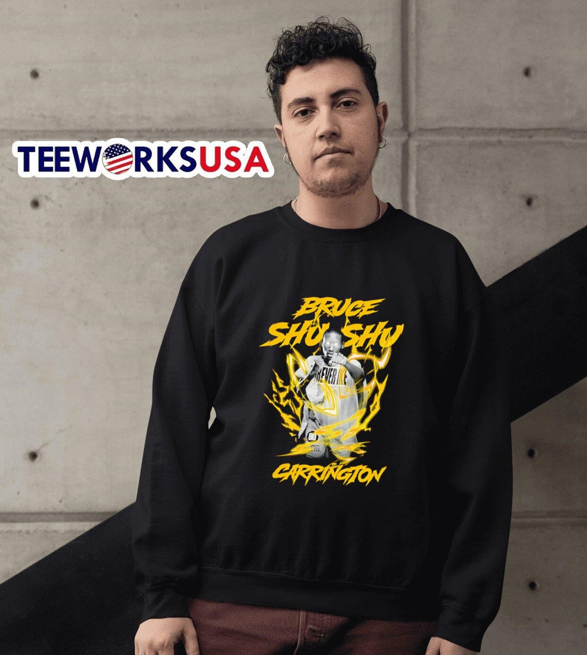 Bruce Carrington shu lightning - Adult & Kids T-Shirts, Sweatshirts & Hoodies apparel design preview 3