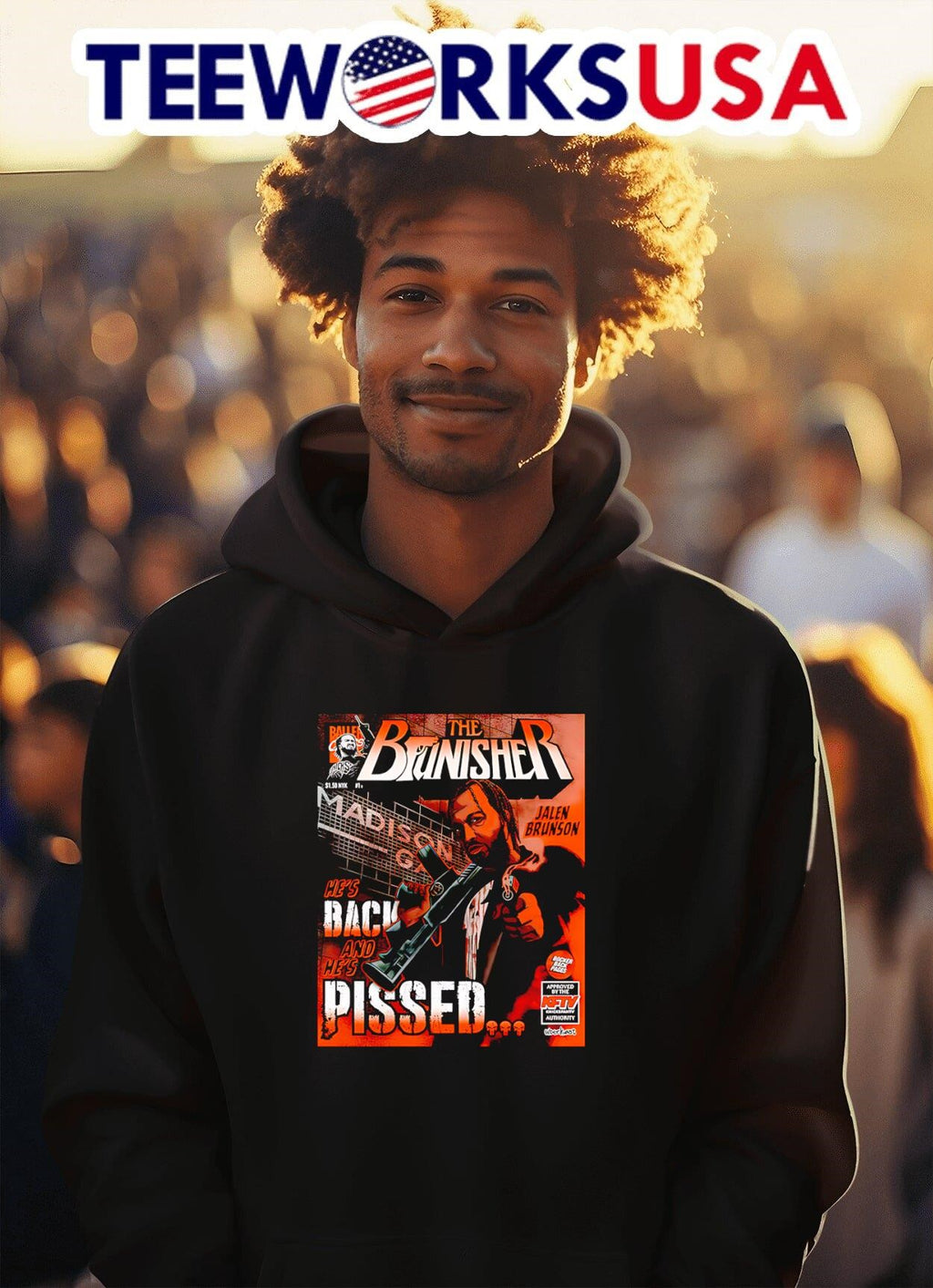 Brunisher x KFTV he's is back and pissed - Adult & Kids T-Shirts, Sweatshirts & Hoodies apparel design preview 2