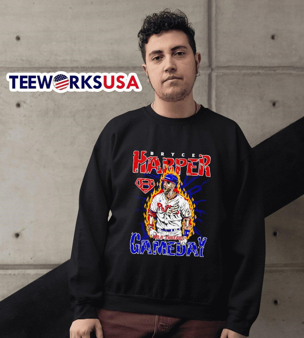Bryce Harper Gameday graphic - Adult & Kids T-Shirts, Sweatshirts & Hoodies apparel design preview 6
