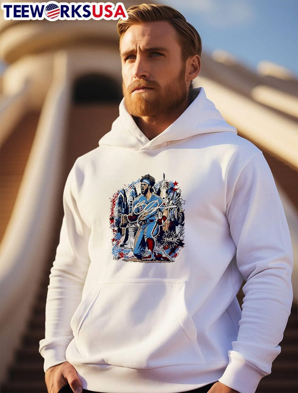 Bryce Harper Signed Philadelphia Phillies 2026 Philly - Adult & Kids T-Shirts, Sweatshirts & Hoodies apparel design preview 2