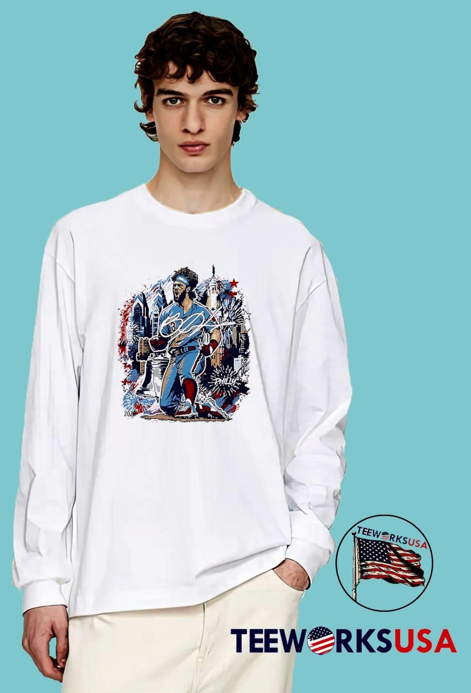 Bryce Harper Signed Philadelphia Phillies 2026 Philly - Adult & Kids T-Shirts, Sweatshirts & Hoodies apparel design preview 3