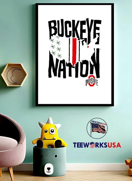 Buckeye Nation Ohio State Buckeyes - Adult & Kids T-Shirts, Sweatshirts & Hoodies apparel design preview 3