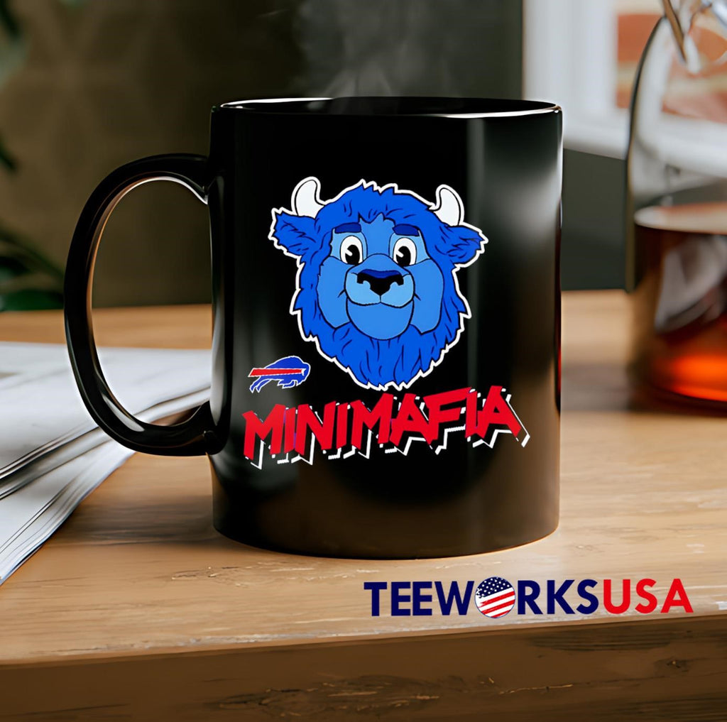 Buffalo Bills Mini Mafia Billy mascot - Adult & Kids T-Shirts, Sweatshirts & Hoodies apparel design preview 2