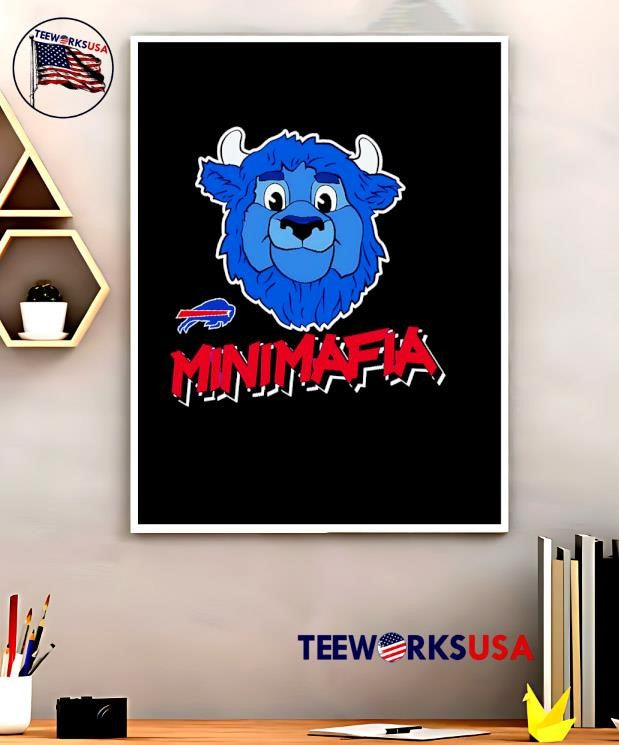 Buffalo Bills Mini Mafia Billy mascot - Adult & Kids T-Shirts, Sweatshirts & Hoodies apparel design preview 5