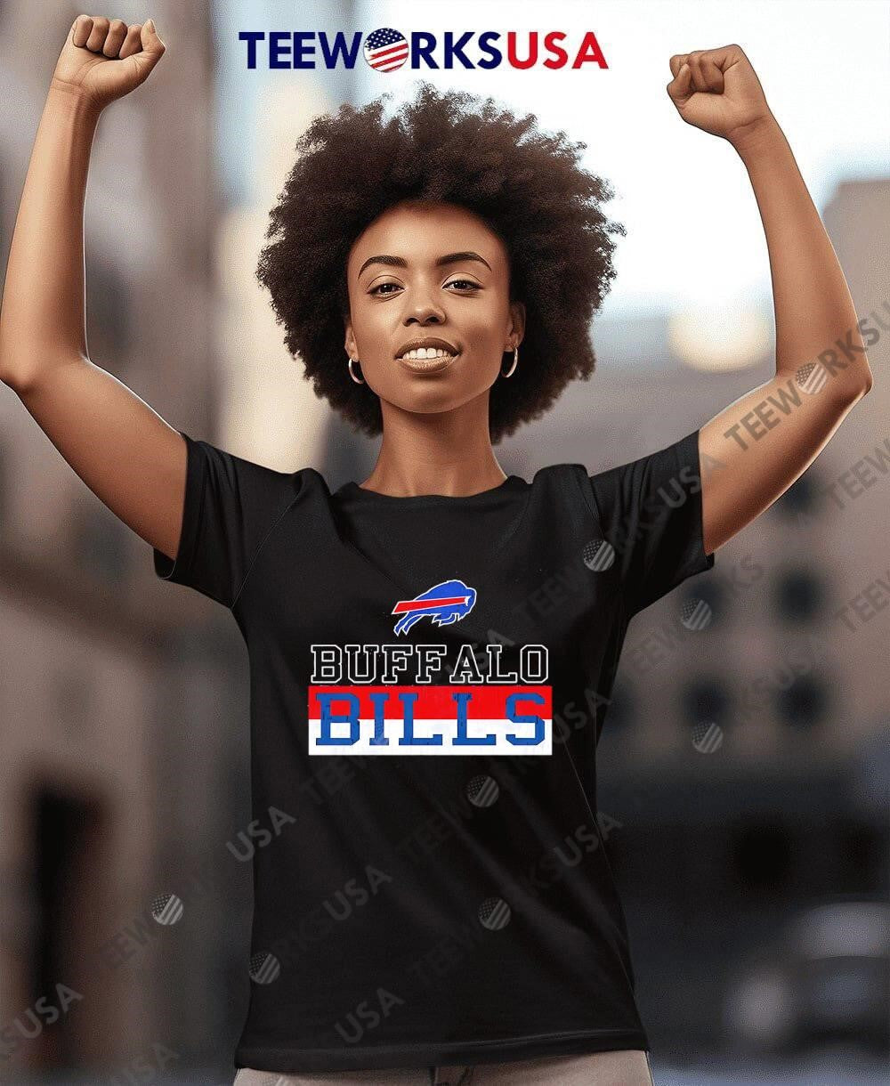 Buffalo Bills Reversible Wordmark Crew - Adult & Kids T-Shirts, Sweatshirts & Hoodies apparel design preview 8