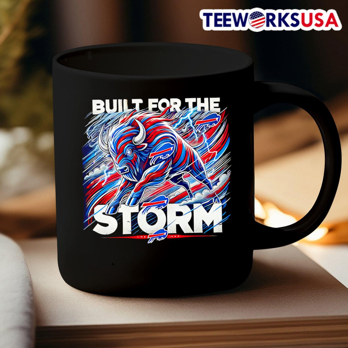 Buffalo Bills built for the storm - Adult & Kids T-Shirts, Sweatshirts & Hoodies apparel design preview 3