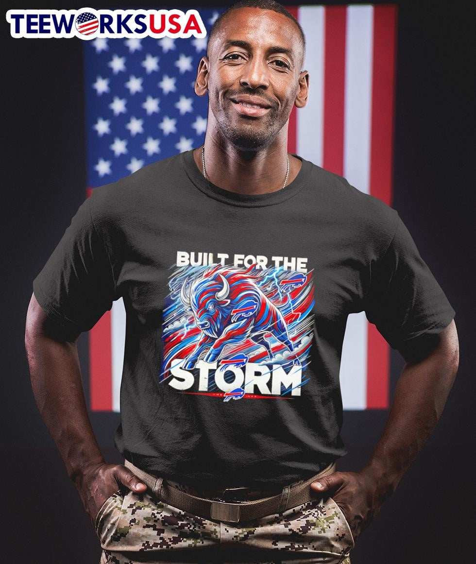 Buffalo Bills built for the storm - Adult & Kids T-Shirts, Sweatshirts & Hoodies apparel design preview 1