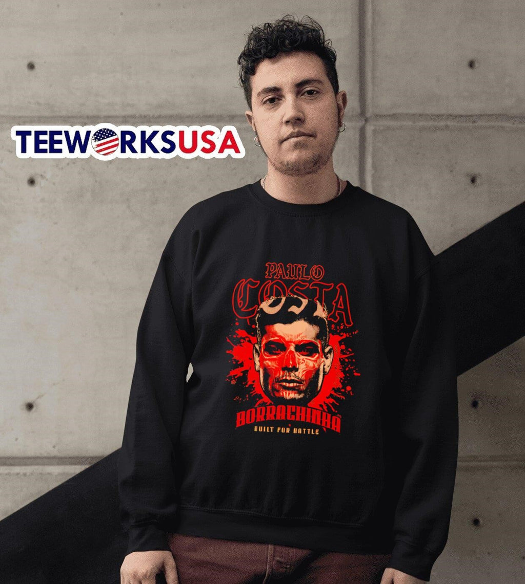Built for Battle Paulo Costa - Adult & Kids T-Shirts, Sweatshirts & Hoodies apparel design preview 6