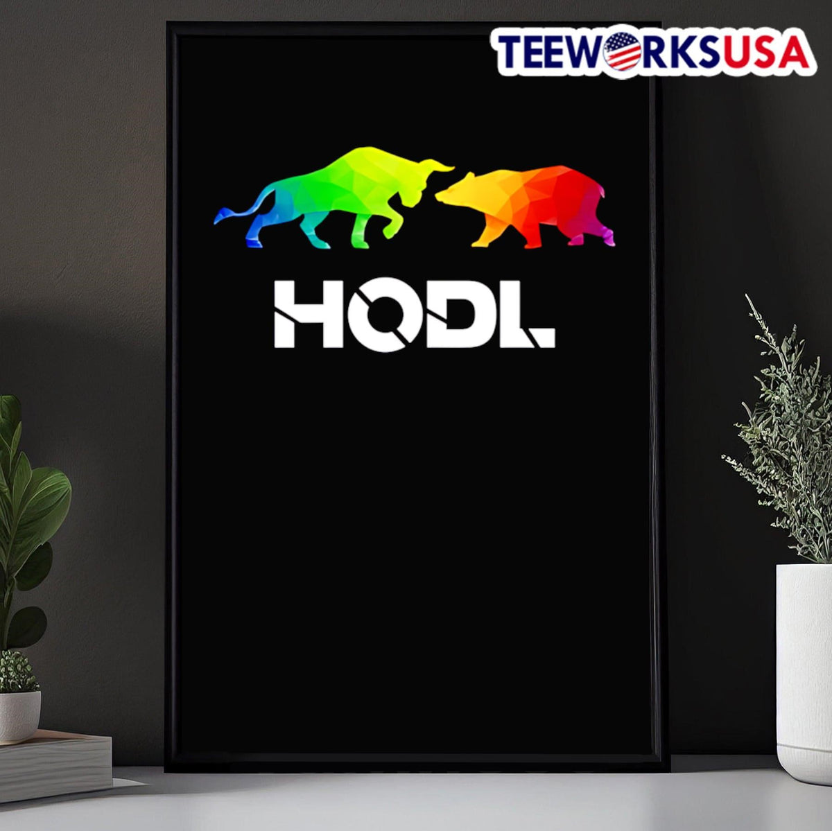 Bull and Bear Hodl - Adult & Kids T-Shirts, Sweatshirts & Hoodies apparel design preview 5