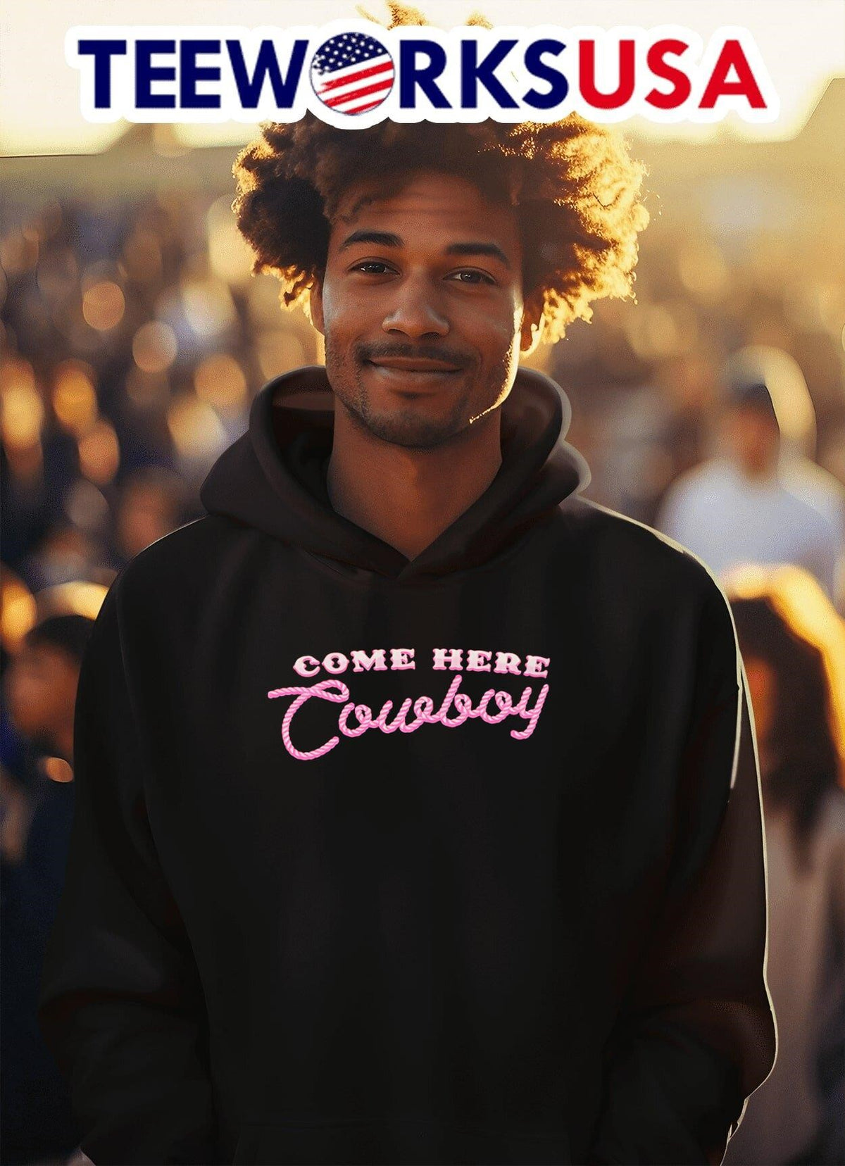 Bunnie Xo Come Here Cowboy - Adult & Kids T-Shirts, Sweatshirts & Hoodies apparel design preview 2