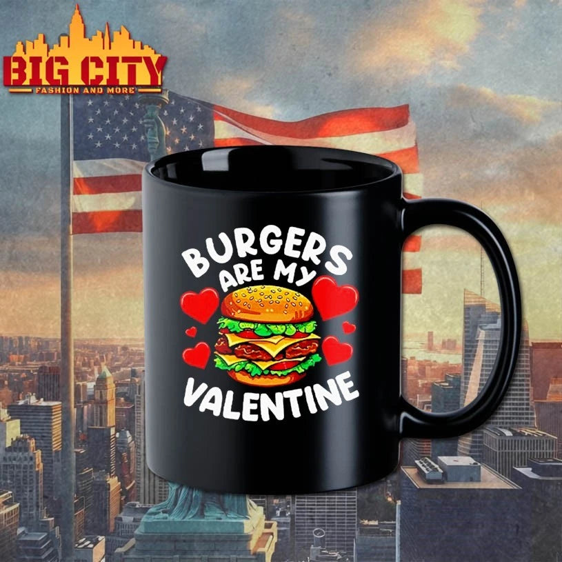 Burgers Are My Valentine 2026 - Adult & Kids T-Shirts, Sweatshirts & Hoodies apparel design preview 3