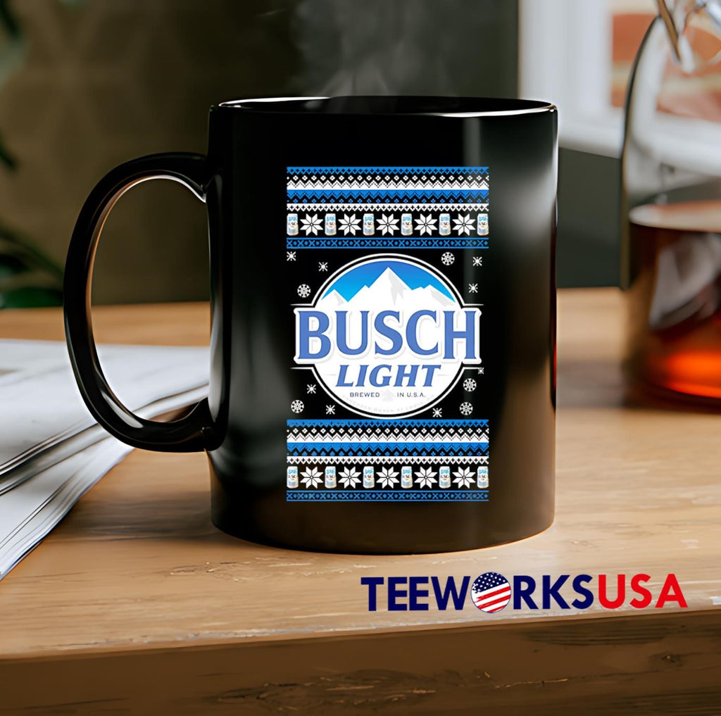 Busch Light ugly christmas - Adult & Kids T-Shirts, Sweatshirts & Hoodies apparel design preview 2
