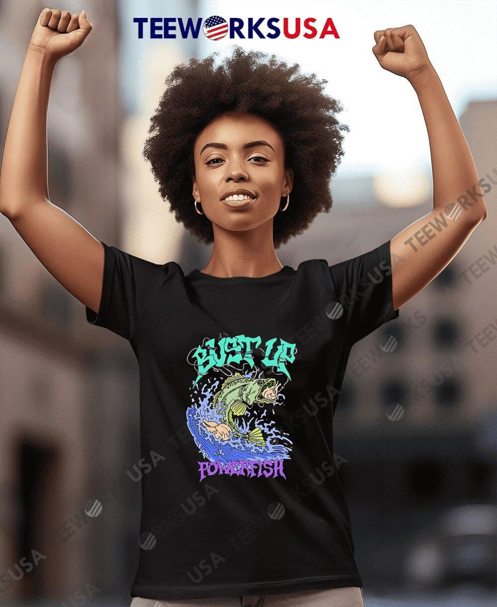 Bust Up Powerfish classic - Adult & Kids T-Shirts, Sweatshirts & Hoodies apparel design preview 7