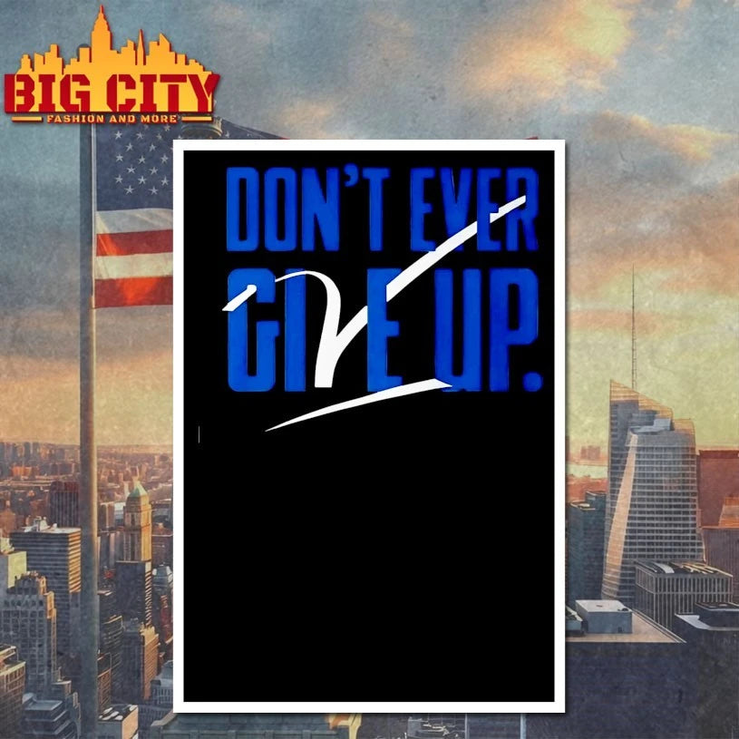 Byu Men's Basketball Don't Ever Give Up - Adult & Kids T-Shirts, Sweatshirts & Hoodies apparel design preview 4