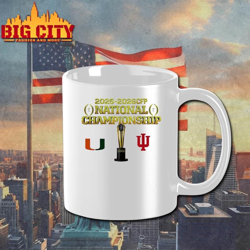 CFP National Championship Miami vs. Indiana 2026 - Adult & Kids T-Shirts, Sweatshirts & Hoodies apparel design preview 3