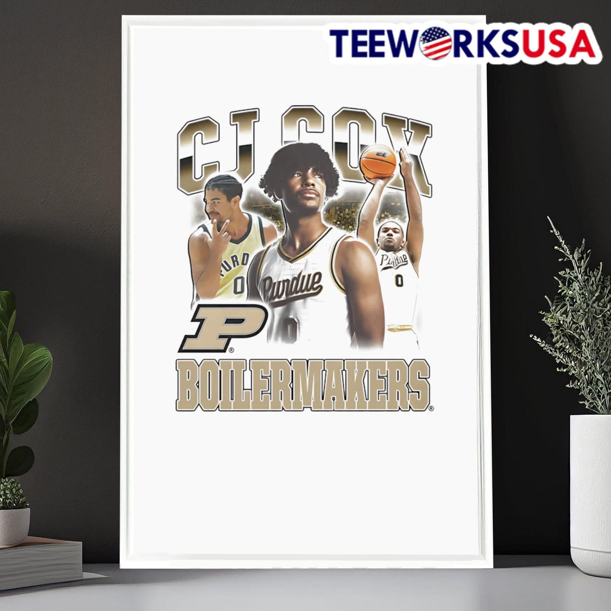 CJ Cox Boilermakers 90s retro - Adult & Kids T-Shirts, Sweatshirts & Hoodies apparel design preview 6