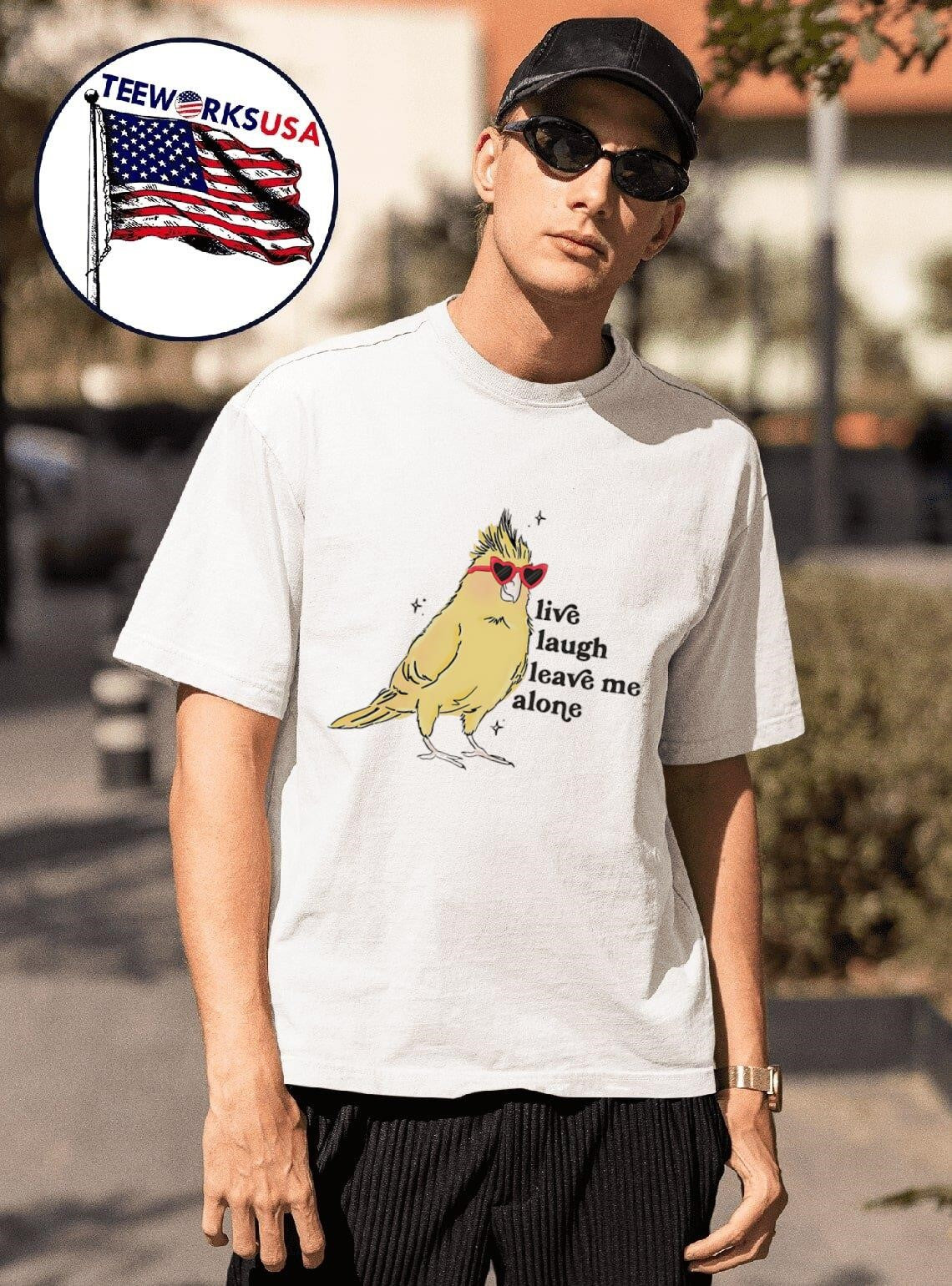 Cacatuidae live laugh leave me alone - Adult & Kids T-Shirts, Sweatshirts & Hoodies apparel design preview 1