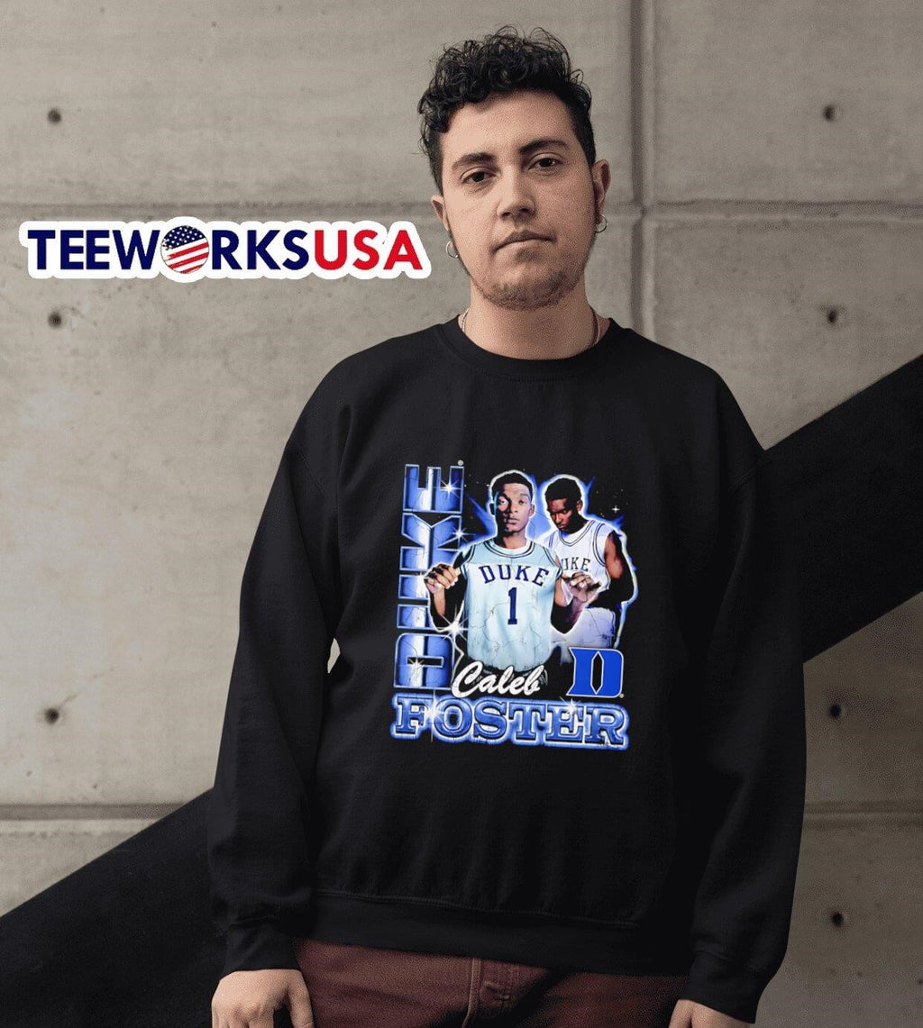Caleb Foster Duke Blue Devils 90s graphic - Adult & Kids T-Shirts, Sweatshirts & Hoodies apparel design preview 6