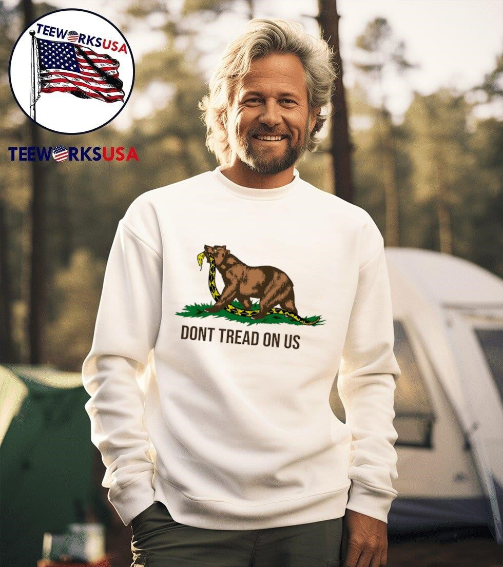 California dont tread on us - Adult & Kids T-Shirts, Sweatshirts & Hoodies apparel design preview 3
