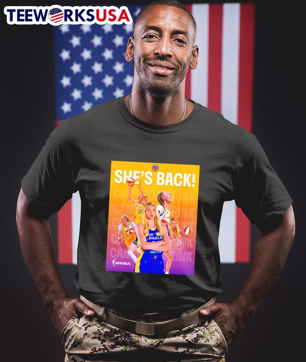 Cameron Brink she's back - Adult & Kids T-Shirts, Sweatshirts & Hoodies apparel design preview 1