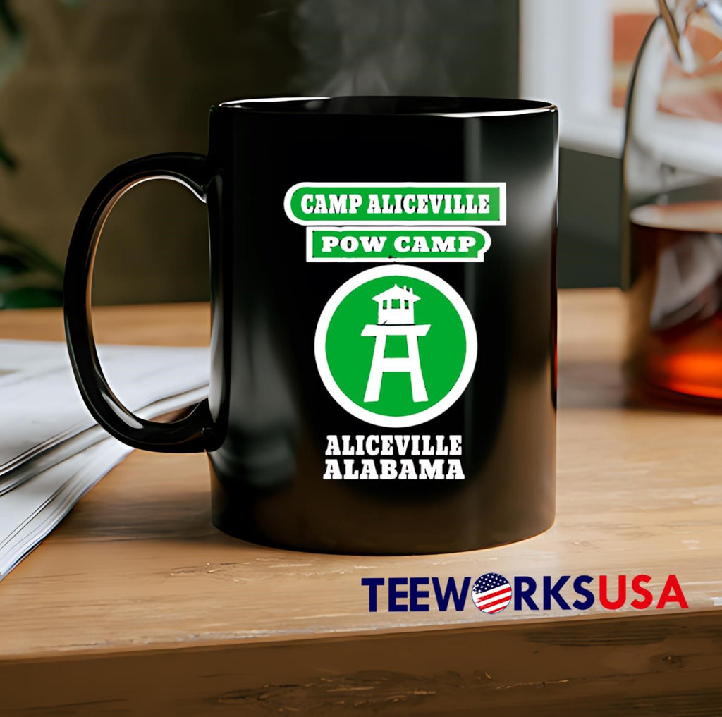 Camp Aliceville Pow Alabama - Adult & Kids T-Shirts, Sweatshirts & Hoodies apparel design preview 2