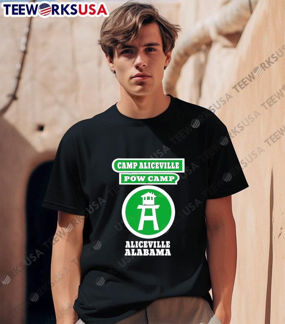 Camp Aliceville Pow Alabama - Adult & Kids T-Shirts, Sweatshirts & Hoodies apparel design preview 1