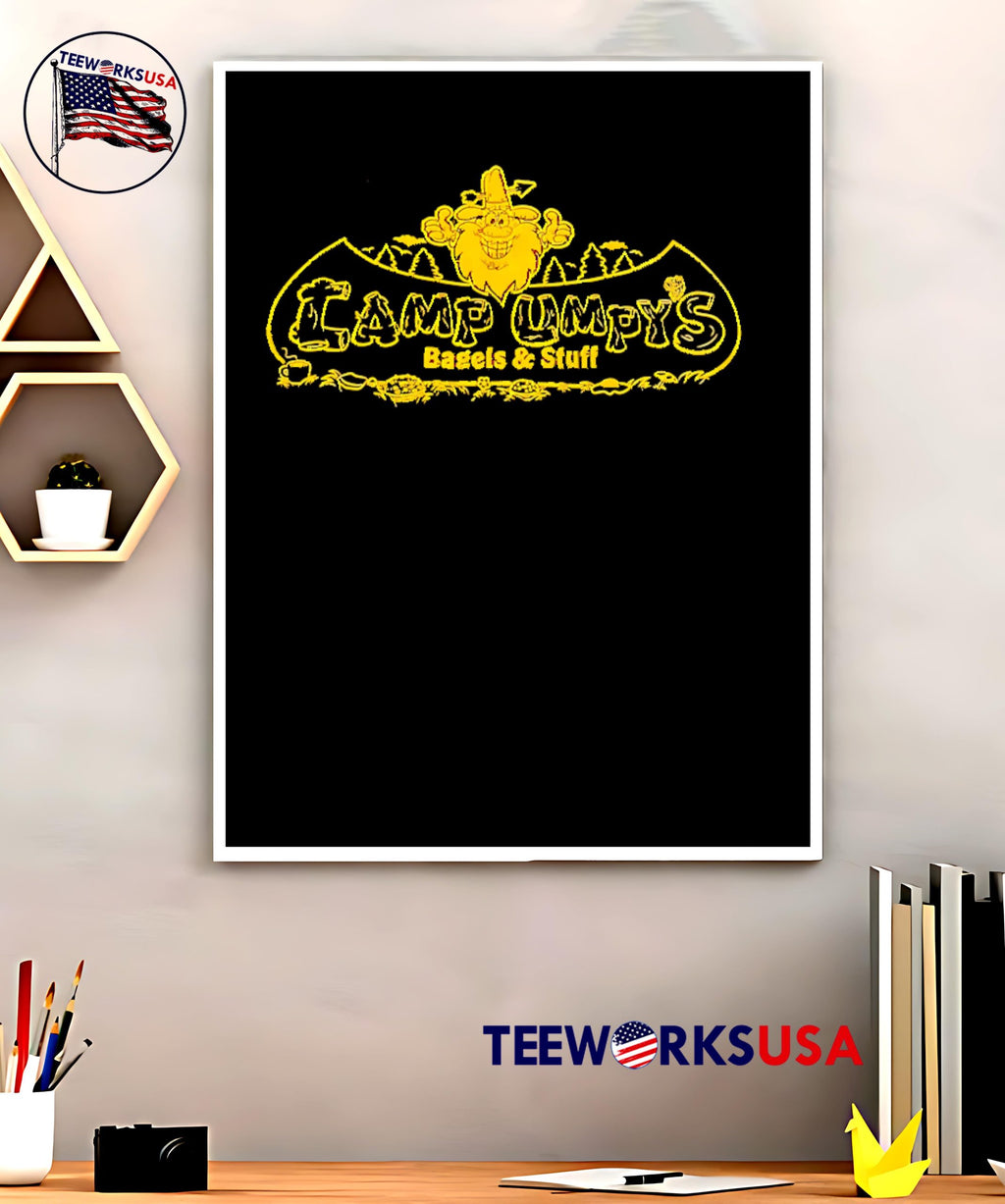 Camp Umpy's Bagels Stuff logo - Adult & Kids T-Shirts, Sweatshirts & Hoodies apparel design preview 5