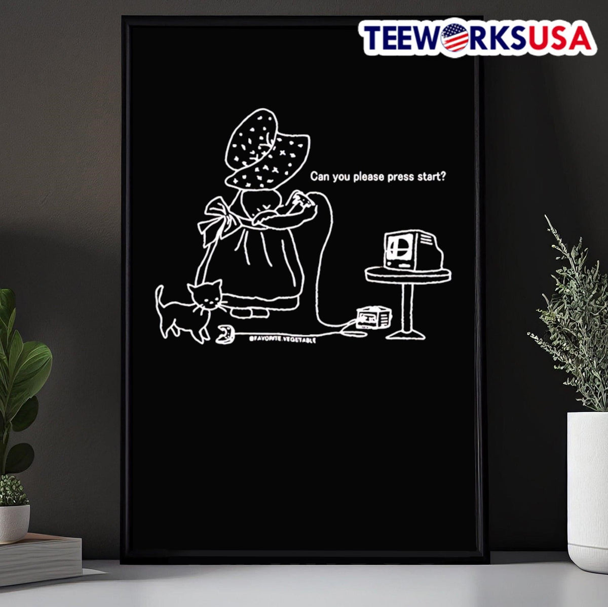 Can You Please Press Start - Adult & Kids T-Shirts, Sweatshirts & Hoodies apparel design preview 5
