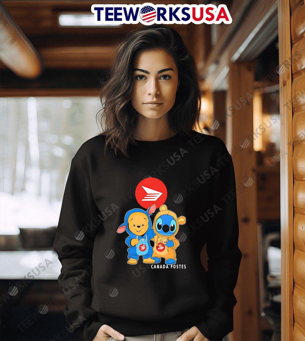 Canada post pooh and stitch friends - Adult & Kids T-Shirts, Sweatshirts & Hoodies apparel design preview 6