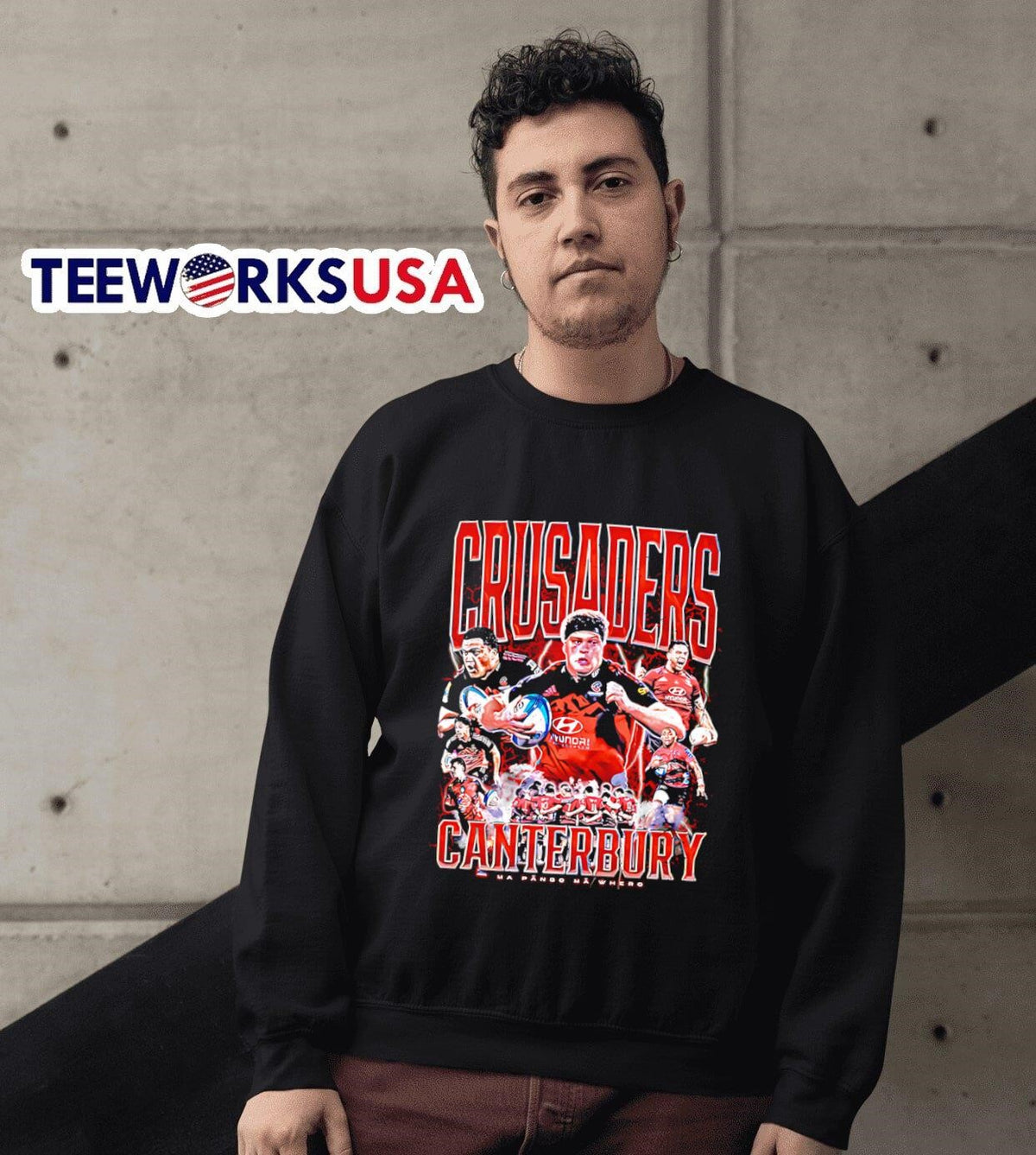 Canterbury Crusaders graphic - Adult & Kids T-Shirts, Sweatshirts & Hoodies apparel design preview 6