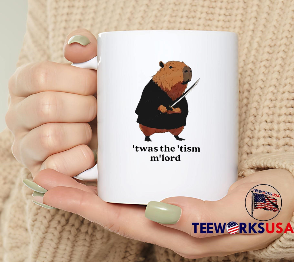 Capybara 'twas the 'tism m'lord - Adult & Kids T-Shirts, Sweatshirts & Hoodies apparel design preview 6