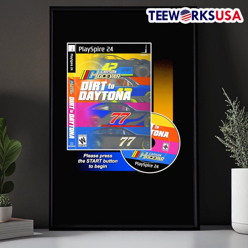 Carson Hocevar's dirt to Daytona - Adult & Kids T-Shirts, Sweatshirts & Hoodies apparel design preview 5