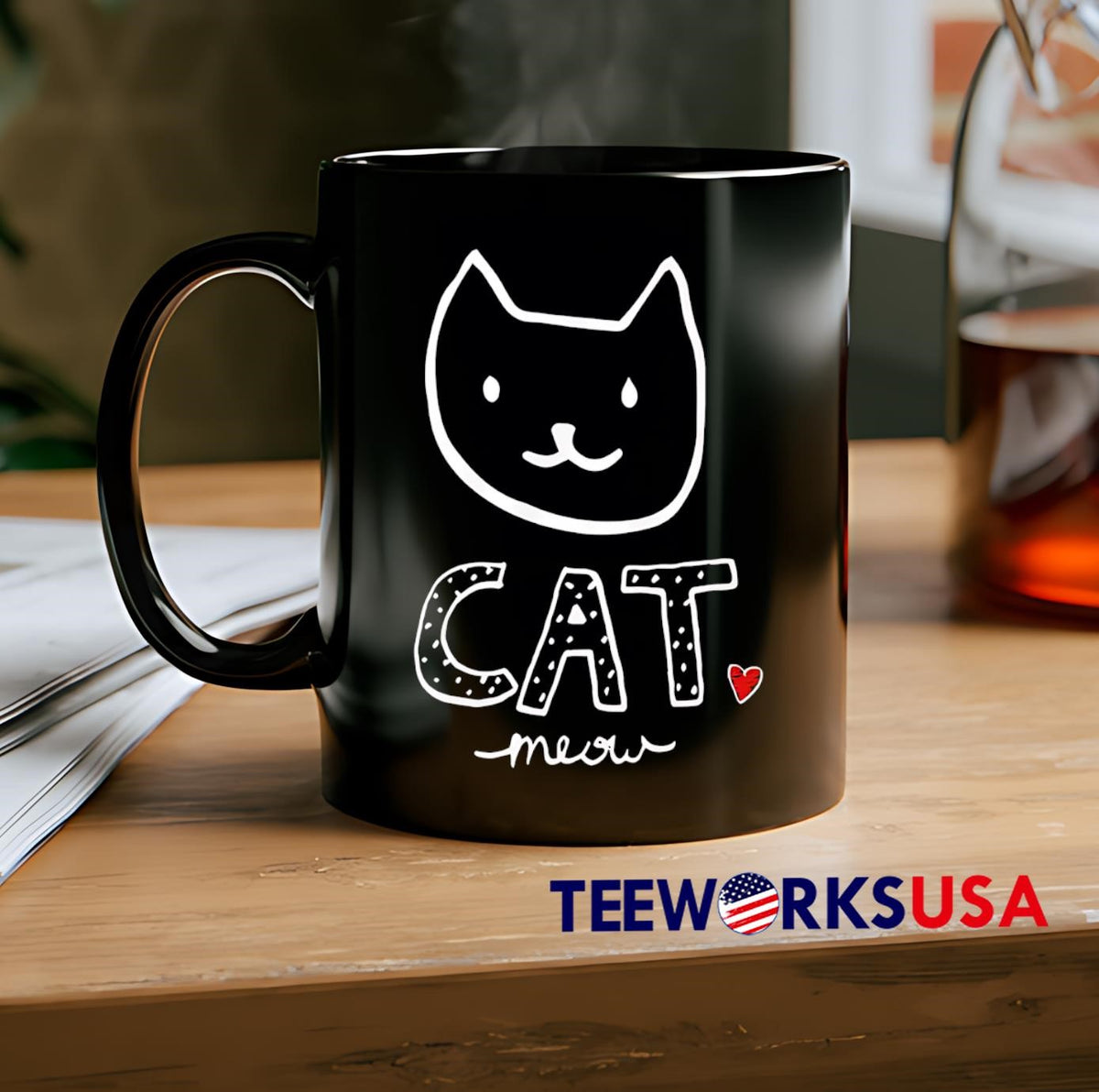 Cat Meow Nightie Womens Pet Kitten Lover - Adult & Kids T-Shirts, Sweatshirts & Hoodies apparel design preview 2