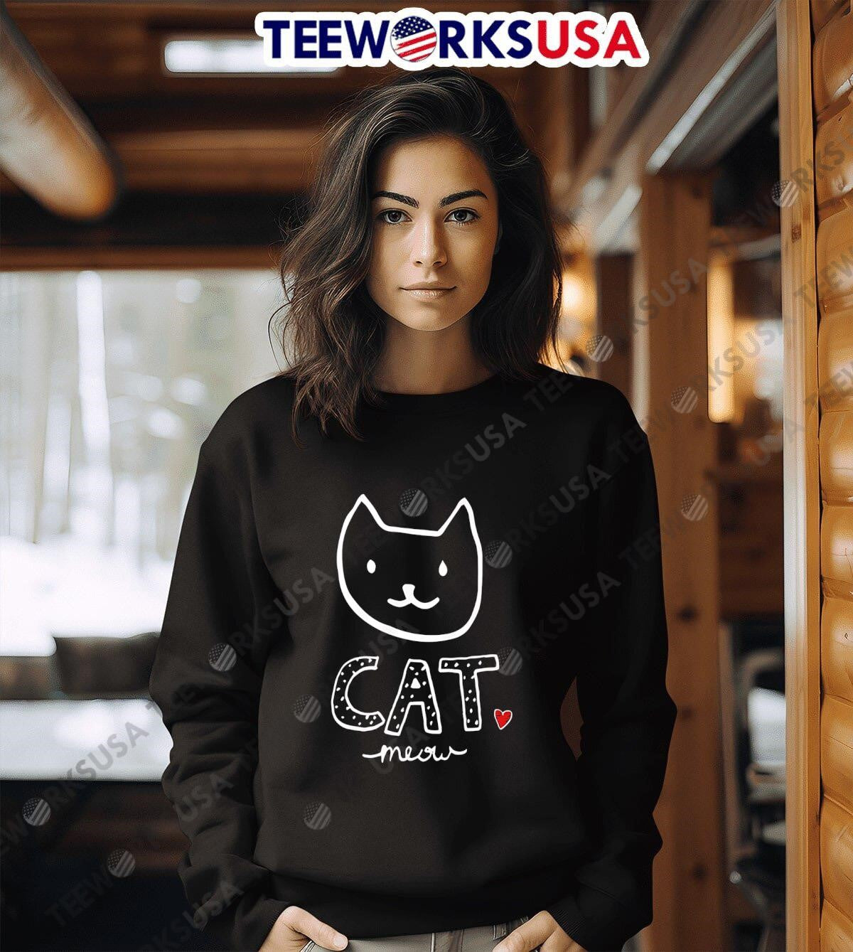 Cat Meow Nightie Womens Pet Kitten Lover - Adult & Kids T-Shirts, Sweatshirts & Hoodies apparel design preview 6
