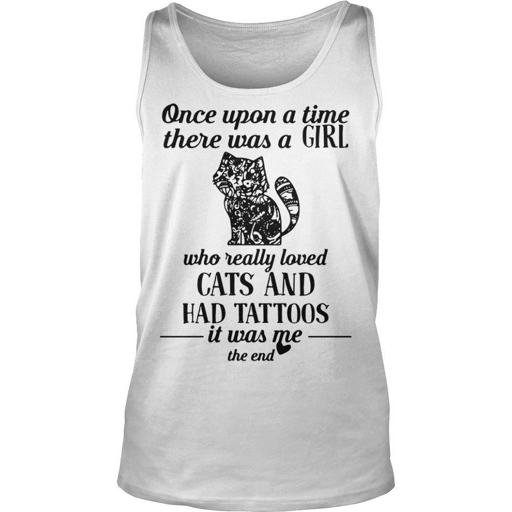 Cat Once Upon a time there was girl who really loved - Adult & Kids T-Shirts, Sweatshirts & Hoodies apparel design preview 3