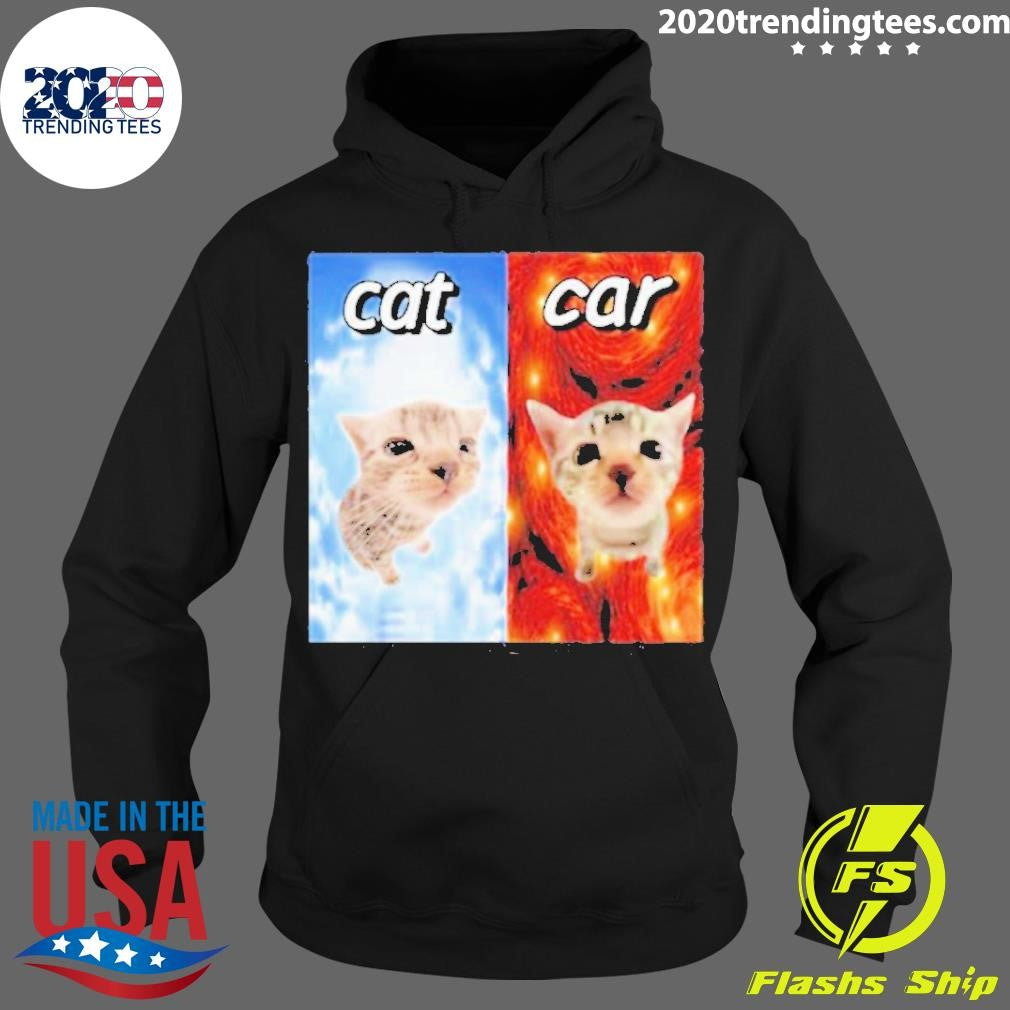 Cat Vs Car Cringey - Adult & Kids T-Shirts, Sweatshirts & Hoodies apparel design preview 2