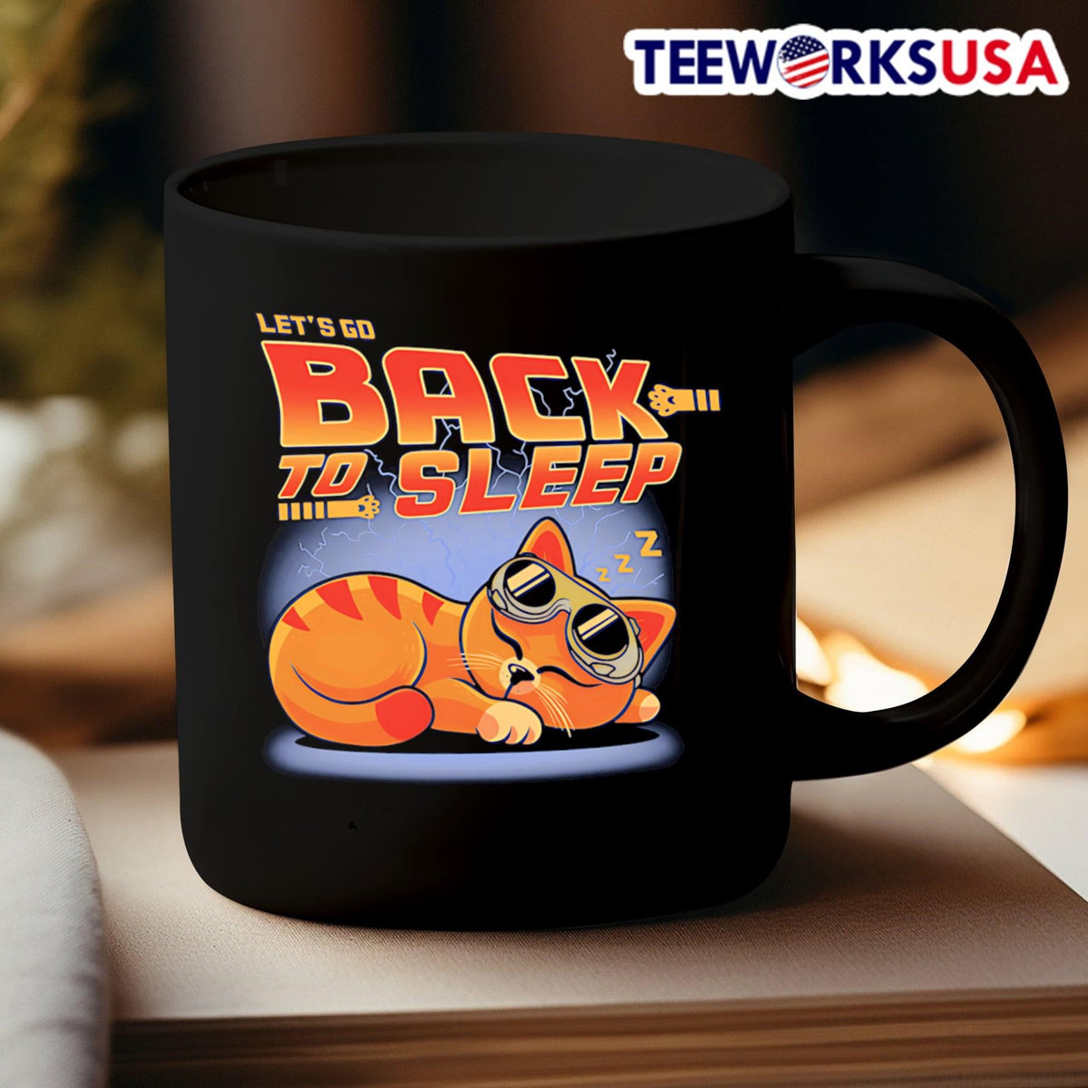Cat let's go back to sleep - Adult & Kids T-Shirts, Sweatshirts & Hoodies apparel design preview 3