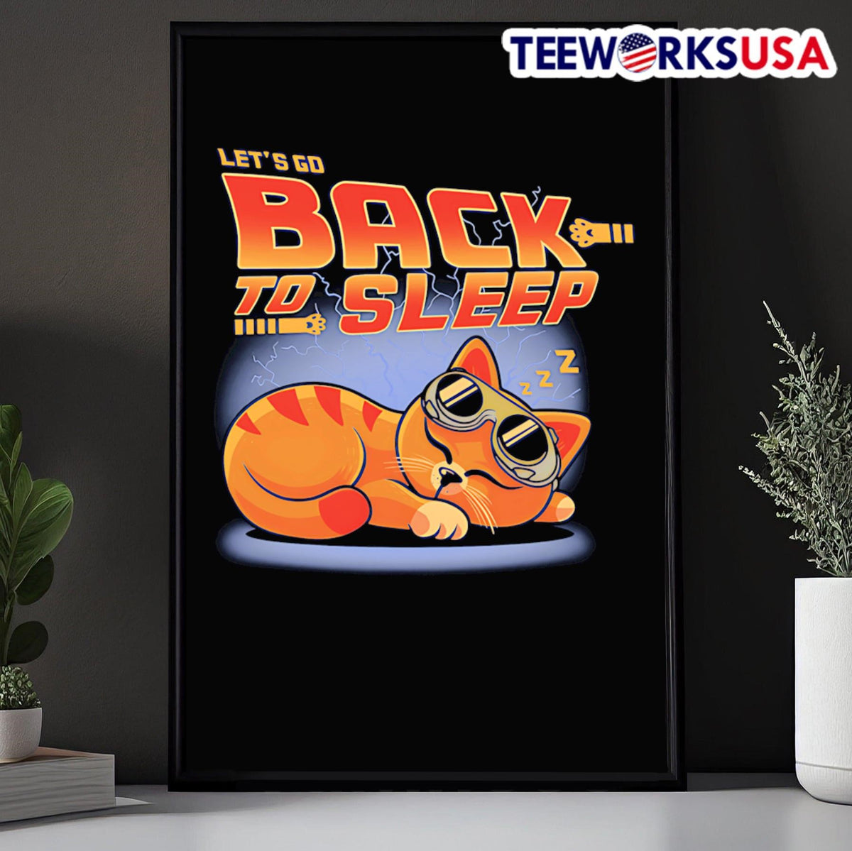 Cat let's go back to sleep - Adult & Kids T-Shirts, Sweatshirts & Hoodies apparel design preview 5
