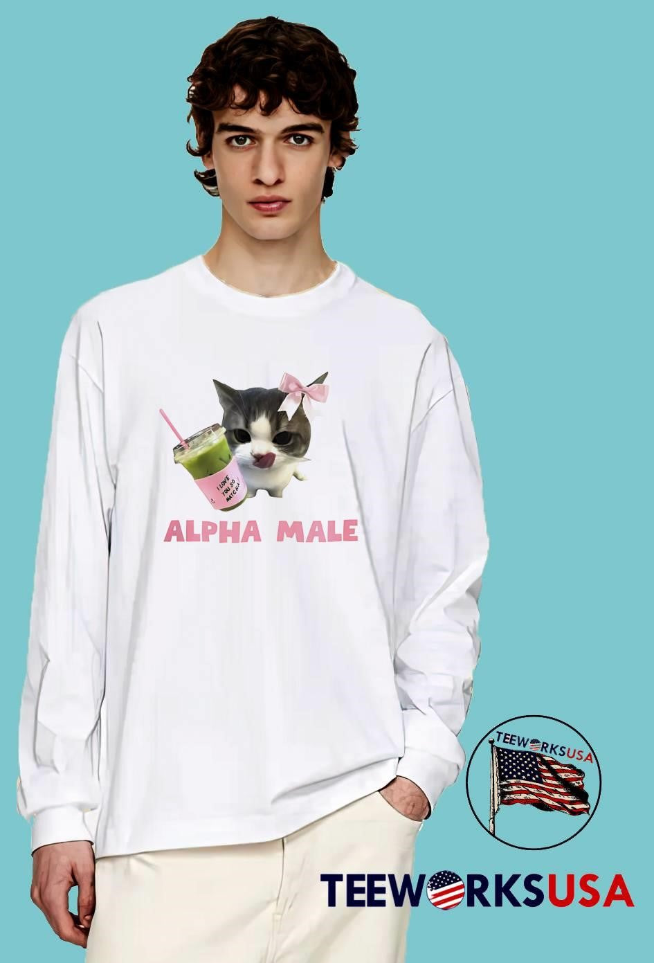 Cat meme alpha male - Adult & Kids T-Shirts, Sweatshirts & Hoodies apparel design preview 4