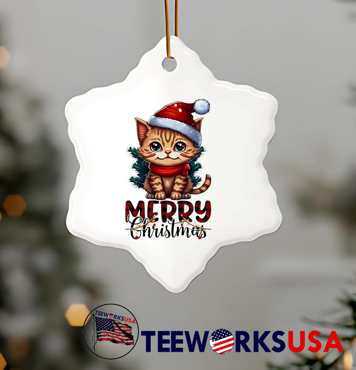 Cat stand merry christmas - Adult & Kids T-Shirts, Sweatshirts & Hoodies apparel design preview 7
