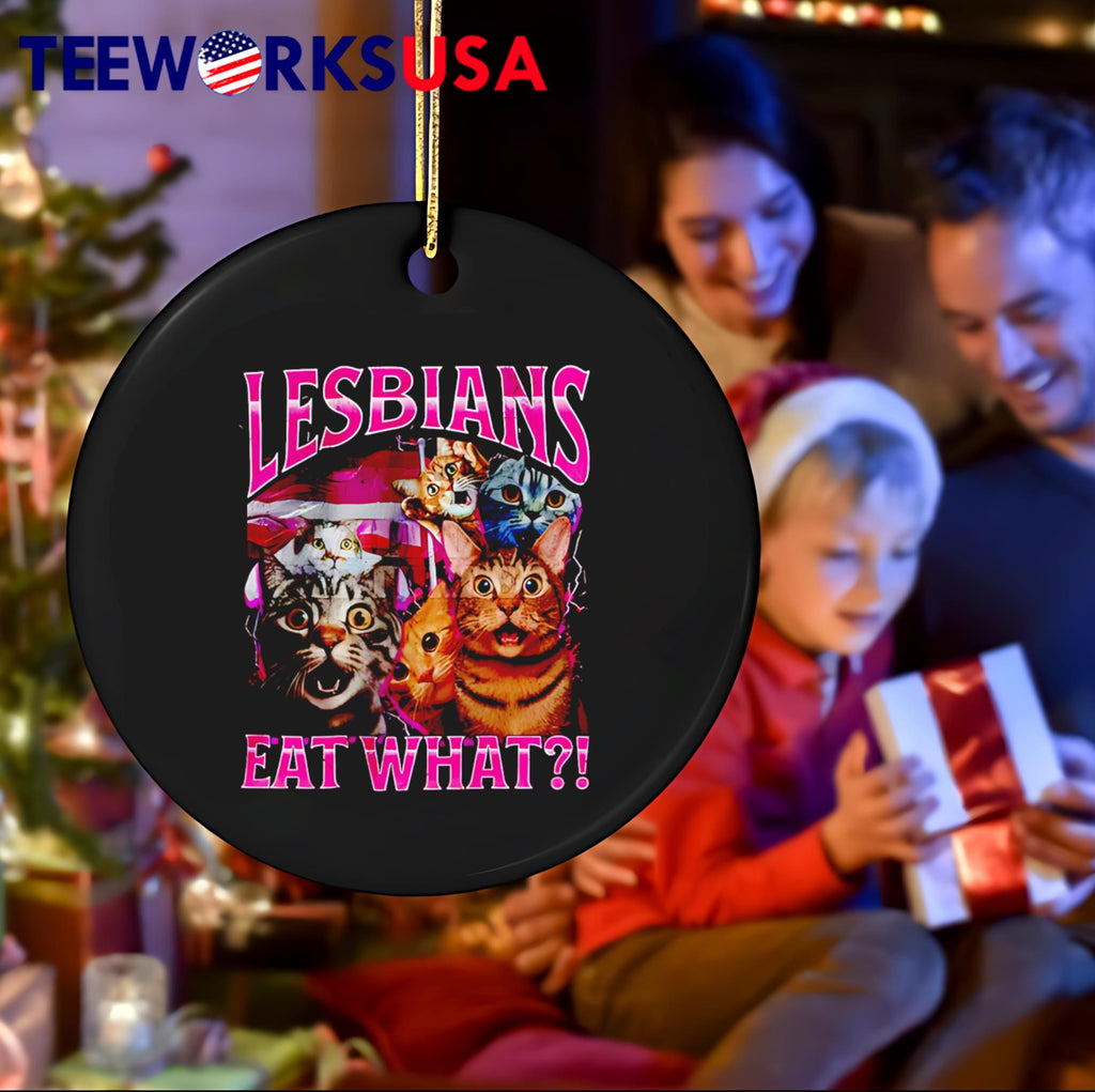 Cats Lesbians Eat What graphic retro - Adult & Kids T-Shirts, Sweatshirts & Hoodies apparel design preview 4
