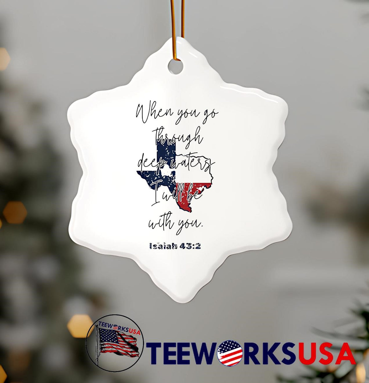 Central Texas flood relief isaiah 43 2 fundraiser - Adult & Kids T-Shirts, Sweatshirts & Hoodies apparel design preview 7