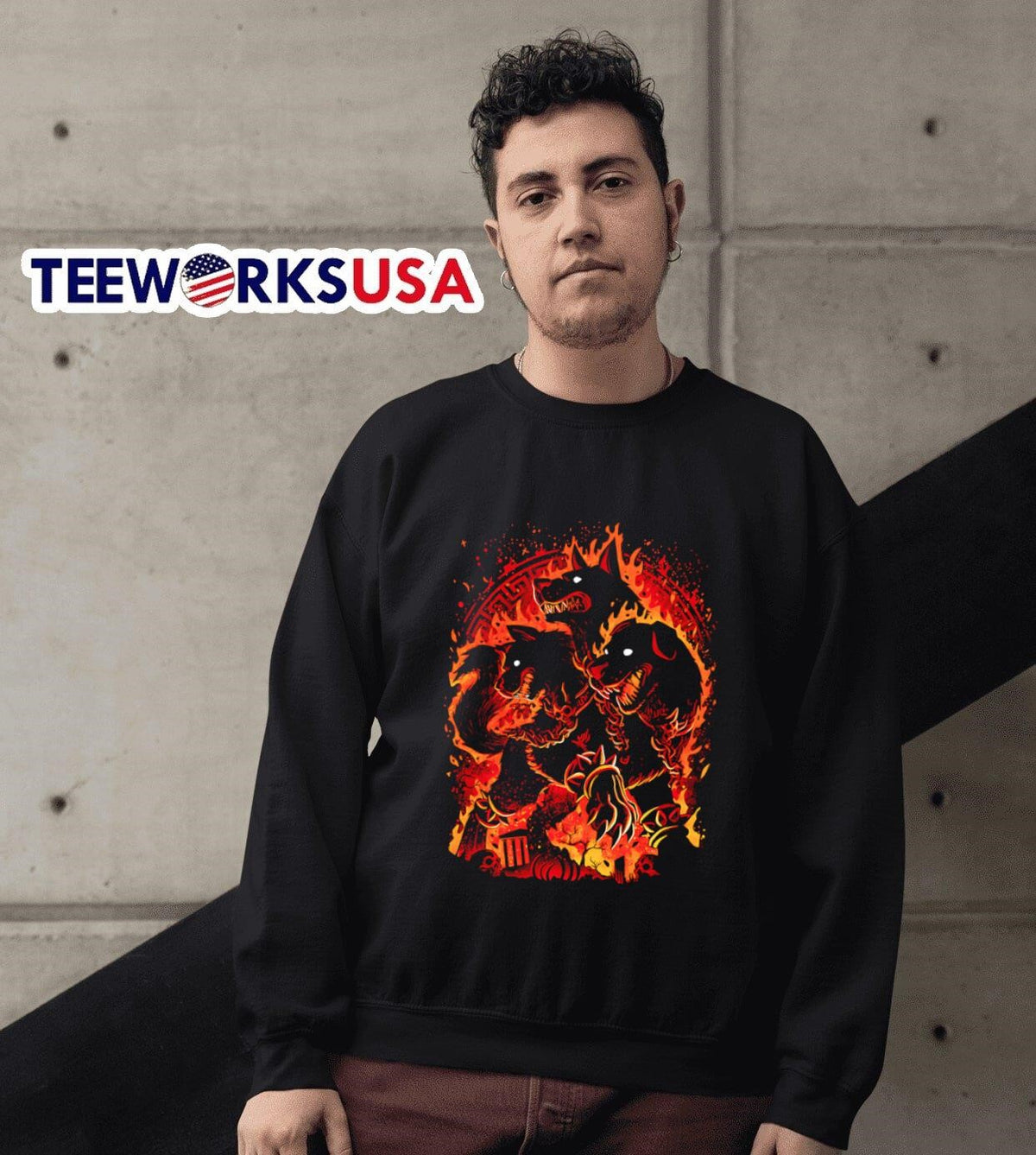 Cerberus the Hellhound - Adult & Kids T-Shirts, Sweatshirts & Hoodies apparel design preview 6