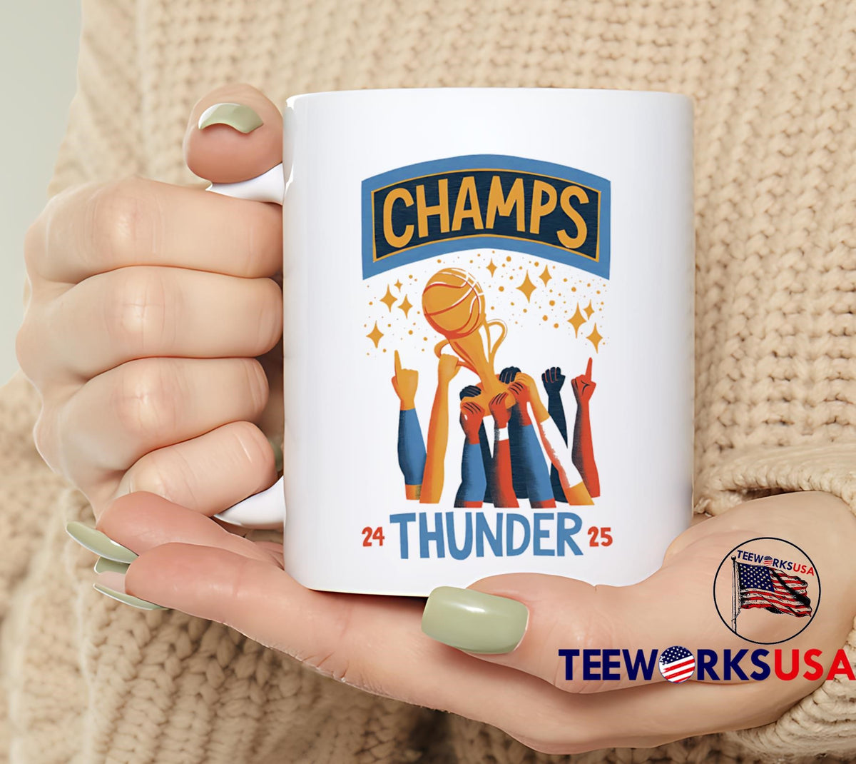 Champs Thunder 24-25 Celebration - Adult & Kids T-Shirts, Sweatshirts & Hoodies apparel design preview 6