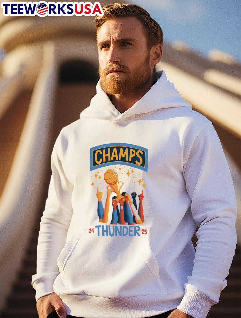 Champs Thunder 24-25 Celebration - Adult & Kids T-Shirts, Sweatshirts & Hoodies apparel design preview 2