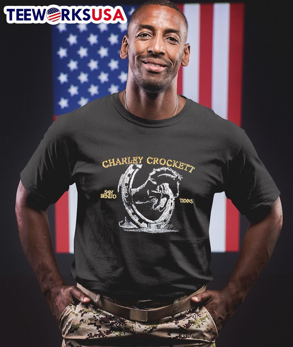 Charley Crockett San Benito Horseshoe - Adult & Kids T-Shirts, Sweatshirts & Hoodies apparel design preview 1